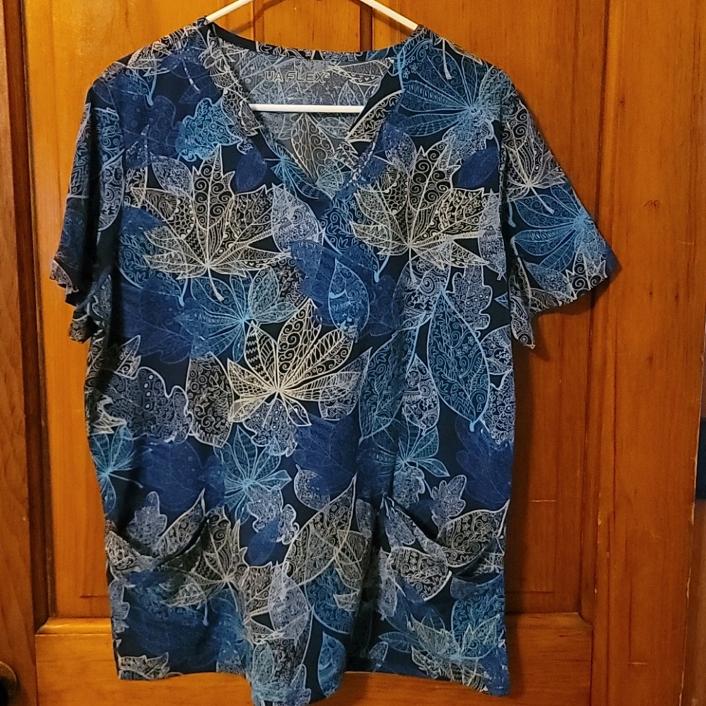 UA Blue scrub top